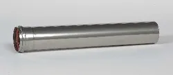 Enkelwandige rookgasbuis, Ubbink Rolux 4G, Ø80x500mm, inox, met lipring